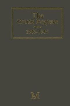 portada The Grants Register 1983-1985