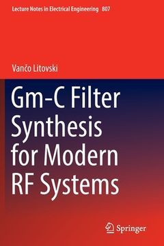 portada Gm-C Filter Synthesis for Modern RF Systems (en Inglés)