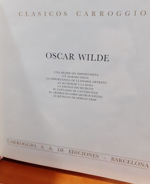 portada Oscar Wilde (in Spanish)