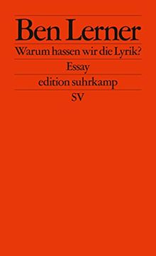 portada Warum Hassen wir die Lyrik? Essay (Edition Suhrkamp) (en Alemán)