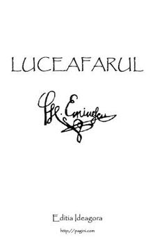 portada Luceafarul: Poemul Suprem Al Literaturii Romane