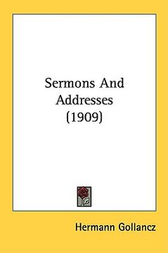 portada sermons and addresses (1909) (en Inglés)