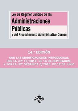 portada Ley de Régimen Jurídico de las Administraciones Públicas y del Procedimiento Administrativo Común