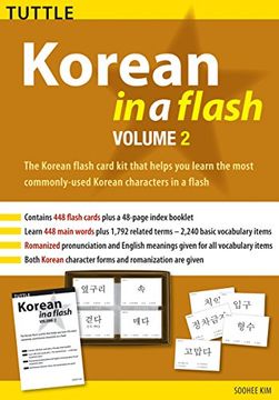 portada Korean in a Flash kit Volume 2 (Tuttle Flash Cards) 