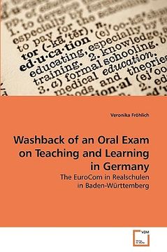 portada washback of an oral exam on teaching and learning in germany (en Inglés)