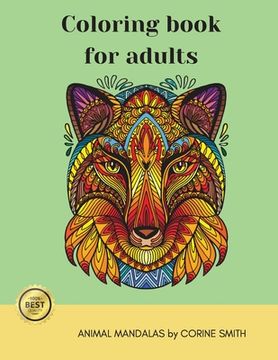 portada Adult coloring book - Animal mandala (en Inglés)
