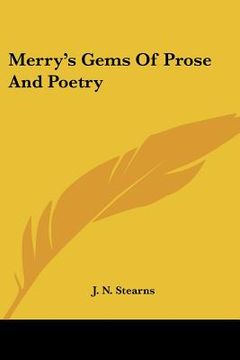 portada merry's gems of prose and poetry (en Inglés)