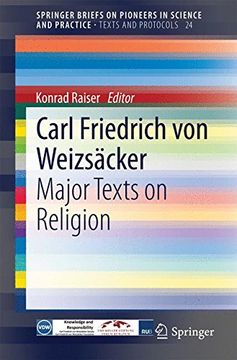 portada Carl Friedrich von Weizsacker: Major Texts on Religion (Springerbriefs on Pioneers in Science and Practice) 