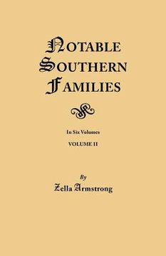 portada notable southern families. volume ii (in English)