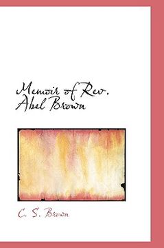 portada memoir of rev. abel brown