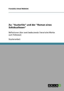 portada Zu: "Austerlitz" und der "Roman eines Schicksallosen" (German Edition)