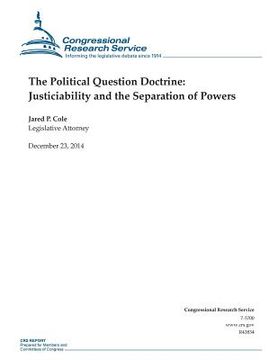 portada The Political Question Doctrine: Justiciability and the Separation of Powers (en Inglés)