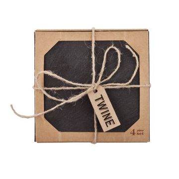 Juego De 4 Posavasos de piedra pizarra