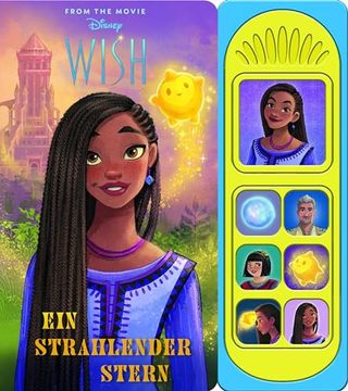portada Disney Wish - ein Strahlender Stern - Soundbuch - Pappbilderbuch mit 7 Geräuschen - Buch zum Film (en Alemán)