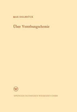 portada Über Vererbungschemie (en Alemán)