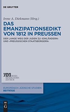 portada Das Emanzipationsedikt von 1812 in Preußen (Europ Isch-J Dische Studien - Beitr ge) (en Alemán)