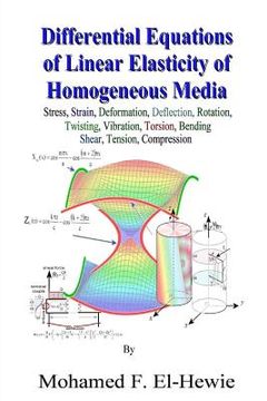 portada Differential Equations of Linear Elasticity of Homogeneous Media: Theory of Linear Elasticity (en Inglés)