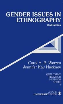 portada gender issues in ethnography (in English)