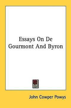 portada essays on de gourmont and byron