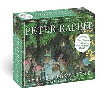 portada The Classic Tale of Peter Rabbit 200-Piece Jigsaw Puzzle & Book: A 200-Piece Family Jigsaw Puzzle Featuring the Classic Tale of Peter Rabbit! 