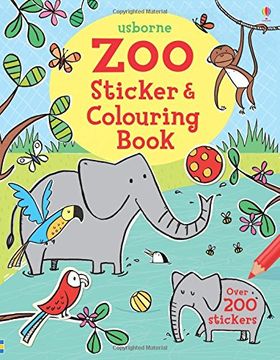 portada Zoo Sticker and Colouring Book (Sticker and Colouring Books) (en Inglés)