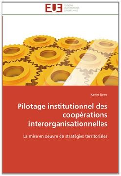 portada Pilotage Institutionnel Des Cooperations Interorganisationnelles
