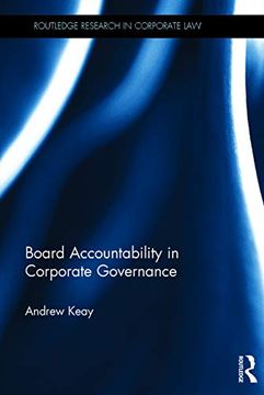 portada Board Accountability in Corporate Governance (Routledge Research in Corporate Law) (in English)