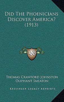 portada did the phoenicians discover america? (1913) (en Inglés)