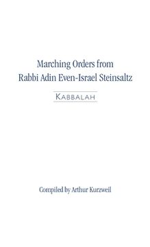 portada Marching Orders: Kabbalah (in English)