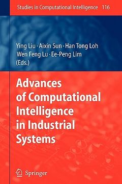 portada advances of computational intelligence in industrial systems (en Inglés)