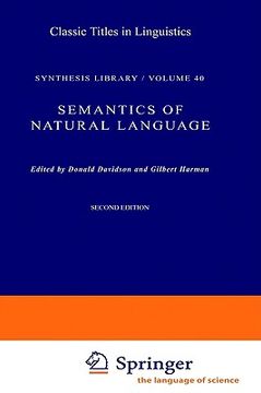 portada semantics of natural language (en Inglés)
