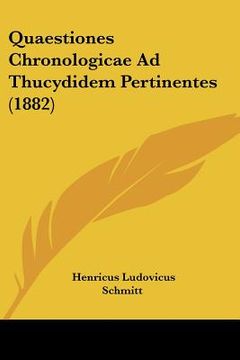 portada quaestiones chronologicae ad thucydidem pertinentes (1882)