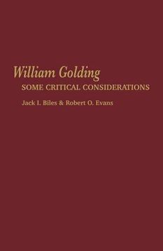 portada William Golding: Some Critical Considerations (en Inglés)