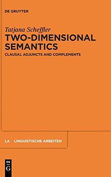 portada Two-Dimensional Semantics (Linguistische Arbeiten) (en Inglés)