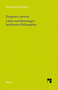 portada Leben und Meinungen Berühmter Philosophen (Philosophische Bibliothek) (en Alemán)