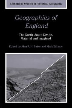 portada Geographies of England Paperback (Cambridge Studies in Historical Geography) 