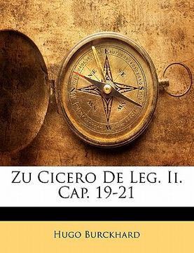 portada Zu Cicero de Leg. II. Cap. 19-21 (in German)