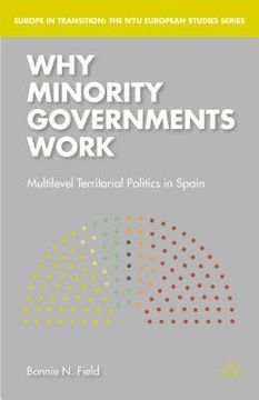 portada Why Minority Governments Work: Multilevel Territorial Politics in Spain (en Inglés)