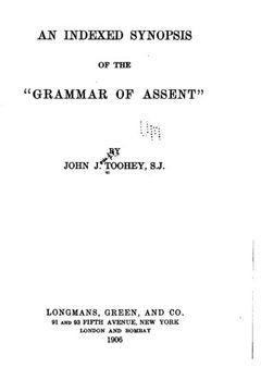 portada An Indexed Synopsis of the Grammar of Assent (en Inglés)