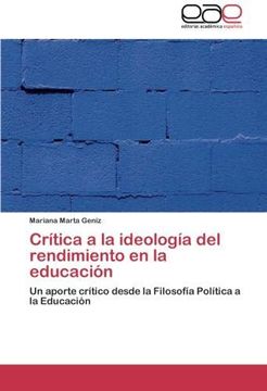 portada Critica a la Ideologia del Rendimiento en la Educacion