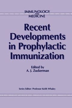 portada Recent Developments in Prophylactic Immunization (in English)