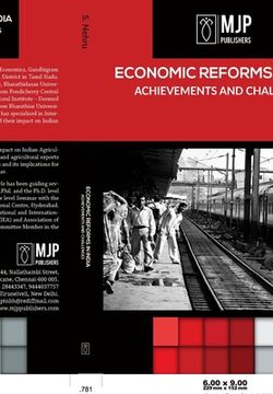 portada Economic Reforms in India (in English)