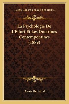 portada La Psychologie De L'Effort Et Les Doctrines Contemporaines (1889) (en Francés)