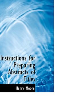 portada instructions for preparing abstracts of titles (en Inglés)