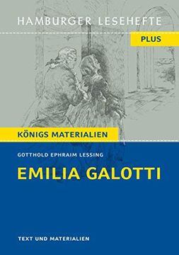 portada Emilia Galotti: Hamburger Leseheft Plus Königs Materialien (en Alemán)