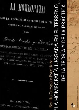 portada LA HOMEOPATIA JUZGADA EN EL TERRENO DE TEORIA Y DE LA PRACTICA (in Spanish)