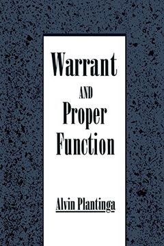 portada Warrant and Proper Function (en Inglés)