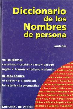 portada Diccionario de los Nombres de Persona (Saber Vivir) (in Spanish)