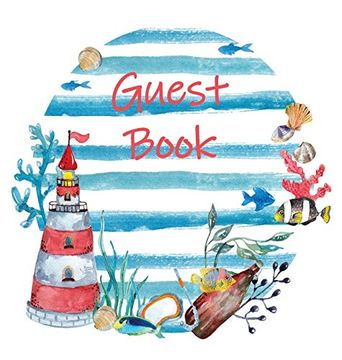 portada Guest Book, Visitors Book, Guests Comments, Vacation Home Guest Book, Beach House Guest Book, Comments Book, Visitor Book, Nautical Guest Book,. Guest Book, bed & Breakfast (Hardback) 