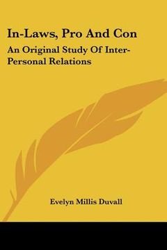 portada in-laws, pro and con: an original study of inter-personal relations (en Inglés)